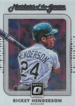 2016 Donruss Optic - Masters of the Game #MG1 Rickey Henderson Front