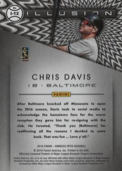 2016 Donruss Optic - Illusion #I-12 Chris Davis Back