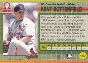 1999 Pacific Omega #192 Kent Bottenfield Back