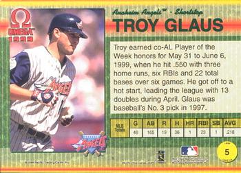 1999 Pacific Omega #5 Troy Glaus Back
