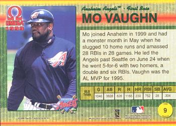 1999 Pacific Omega #9 Mo Vaughn Back