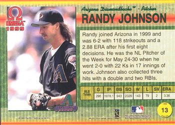 1999 Pacific Omega #13 Randy Johnson Back