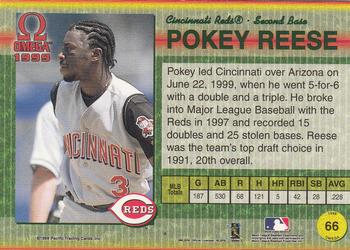 1999 Pacific Omega #66 Pokey Reese Back