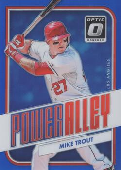 2016 Donruss Optic - Power Alley Blue #PA2 Mike Trout Front