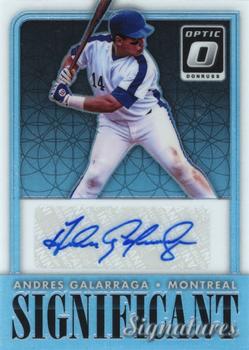 2016 Donruss Optic - Significant Signatures #SSAG Andres Galarraga Front