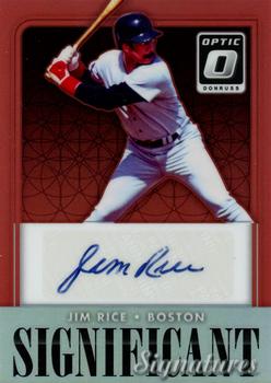 2016 Donruss Optic - Significant Signatures Red #SSJR Jim Rice Front