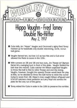 1999 Budweiser Wrigley Field Top Ten Moments #NNO Hippo Vaughn Back