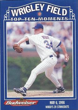 1999 Budweiser Wrigley Field Top Ten Moments #NNO Kerry Wood Front