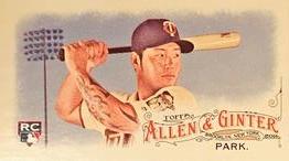 2016 Topps Allen & Ginter - Mini A & G Brooklyn Back #201 Byung Ho Park Front