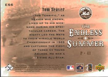 2001 Upper Deck Hall of Famers - Endless Summer #ES6 Tom Seaver  Back