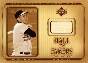 2001 Upper Deck Hall of Famers - Game-Used Bats #B-BRo Brooks Robinson  Front
