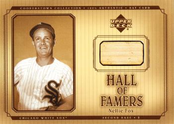 2001 Upper Deck Hall of Famers - Game-Used Bats #B-NF Nellie Fox  Front