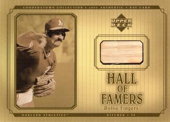 2001 Upper Deck Hall of Famers - Game-Used Bats #B-RF Rollie Fingers  Front