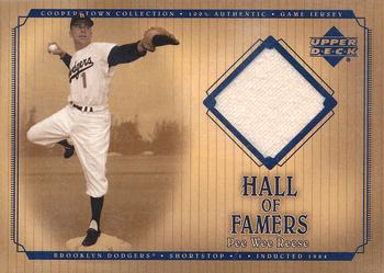 2001 Upper Deck Hall of Famers - Game-Used Jerseys #J-PW Pee Wee Reese  Front