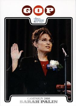 2008 Topps Updates & Highlights - Campaign 2008 #C08-SP Sarah Palin Front