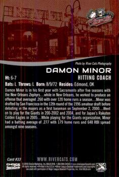 2016 Choice Sacramento River Cats #33 Damon Minor Back