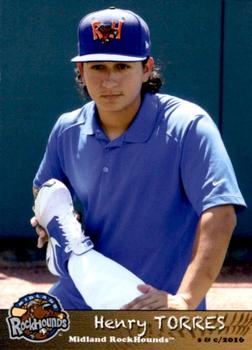 2016 Grandstand Midland RockHounds #NNO Henry Torres Front