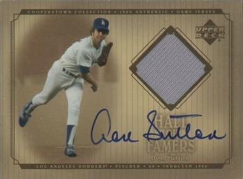 2001 Upper Deck Hall of Famers - Signed Game-Used Jerseys #SJ-DSu Don Sutton  Front