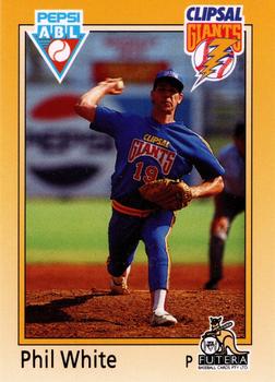 1992 Futera Pepsi ABL Clipsal Giants #13 Phil White Front