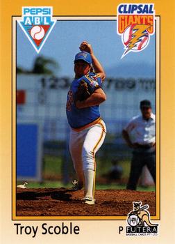 1992 Futera Pepsi ABL Clipsal Giants #15 Troy Scoble Front
