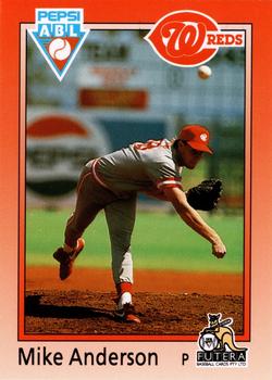 1992 Futera Pepsi ABL Waverley Reds #4 Mike Anderson Front