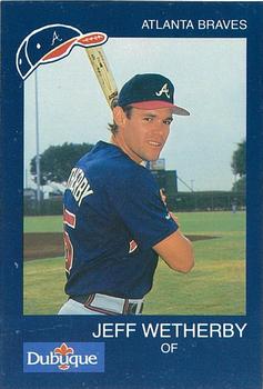 1989 Dubuque Atlanta Braves #NNO Jeff Wetherby Front
