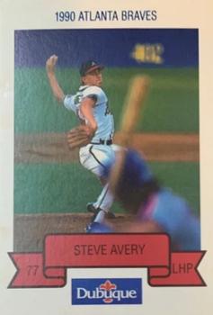 1990 Dubuque Atlanta Braves #NNO Steve Avery Front