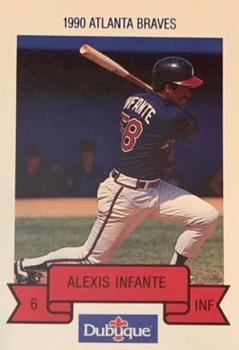 1990 Dubuque Atlanta Braves #NNO Alexis Infante Front