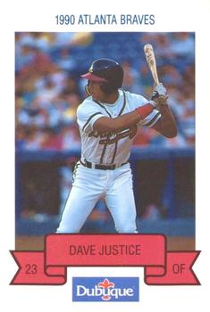 1990 Dubuque Atlanta Braves #NNO Dave Justice Front