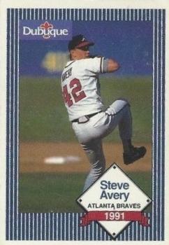 1991 Dubuque Atlanta Braves #NNO Steve Avery Front