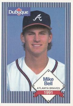 1991 Dubuque Atlanta Braves #NNO Mike Bell Front