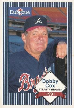 1991 Dubuque Atlanta Braves #NNO Bobby Cox Front
