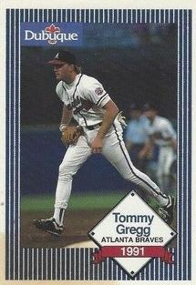 1991 Dubuque Atlanta Braves #NNO Tommy Gregg Front