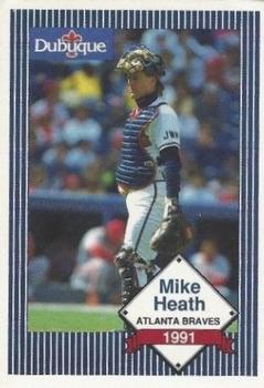 1991 Dubuque Atlanta Braves #NNO Mike Heath Front