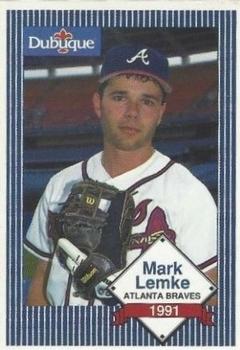 1991 Dubuque Atlanta Braves #NNO Mark Lemke Front