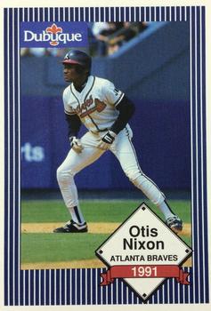 1991 Dubuque Atlanta Braves #NNO Otis Nixon Front