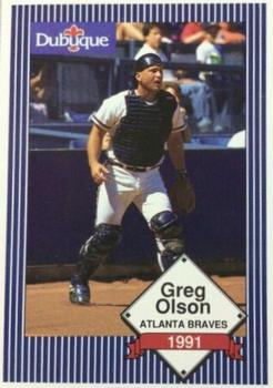 1991 Dubuque Atlanta Braves #NNO Greg Olson Front