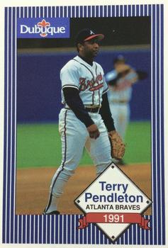 1991 Dubuque Atlanta Braves #NNO Terry Pendleton Front