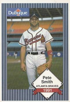 1991 Dubuque Atlanta Braves #NNO Pete Smith Front