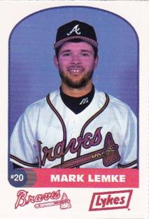 1992 Lykes Atlanta Braves Perforated #NNO Mark Lemke Front