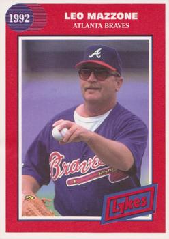 1992 Lykes Atlanta Braves #NNO Leo Mazzone Front