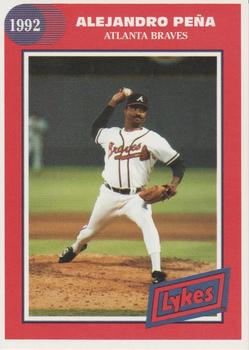 1992 Lykes Atlanta Braves #NNO Alejandro Pena Front