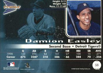 1999 Pacific Prism #56 Damion Easley Back