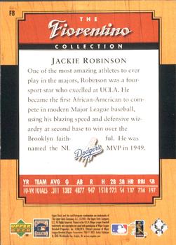 2001 Upper Deck Legends - Fiorentino Collection #F8 Jackie Robinson Back