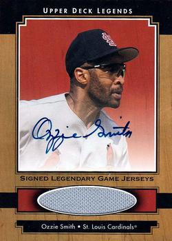 2001 Upper Deck Legends - Legendary Game Jersey Autographs #SJ-OS Ozzie Smith  Front