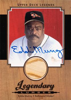2001 Upper Deck Legends - Legendary Lumber Autographs #SL-EM Eddie Murray  Front