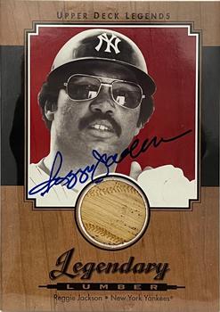 2001 Upper Deck Legends - Legendary Lumber Autographs #SL-RJ Reggie Jackson Front