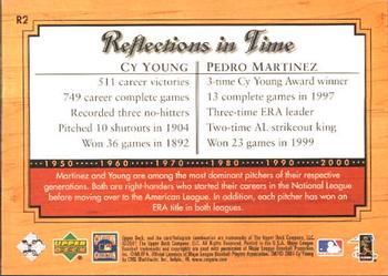 2001 Upper Deck Legends - Reflections in Time #R2 Cy Young / Pedro Martinez Back