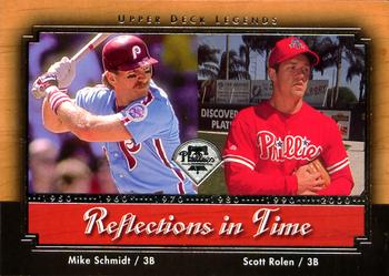 2001 Upper Deck Legends - Reflections in Time #R4 Mike Schmidt / Scott Rolen Front