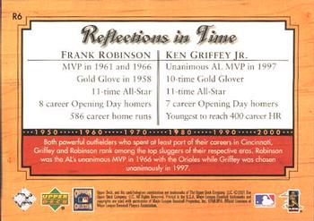 2001 Upper Deck Legends - Reflections in Time #R6 Frank Robinson / Ken Griffey Jr. Back